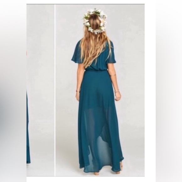 Show Me Your Mumu Sophia Wrap High Low Chiffon Dress - Picture 4 of 9